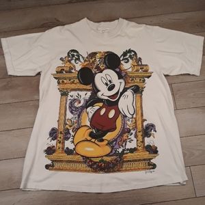 MICKEY MOUSE Jerry Leigh Baroque Single Stitch Mens T Shirt‎ XL VTG 90s